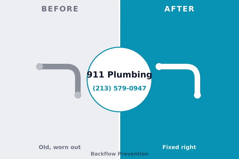 Before and after: plumbing repair Oswego, KS